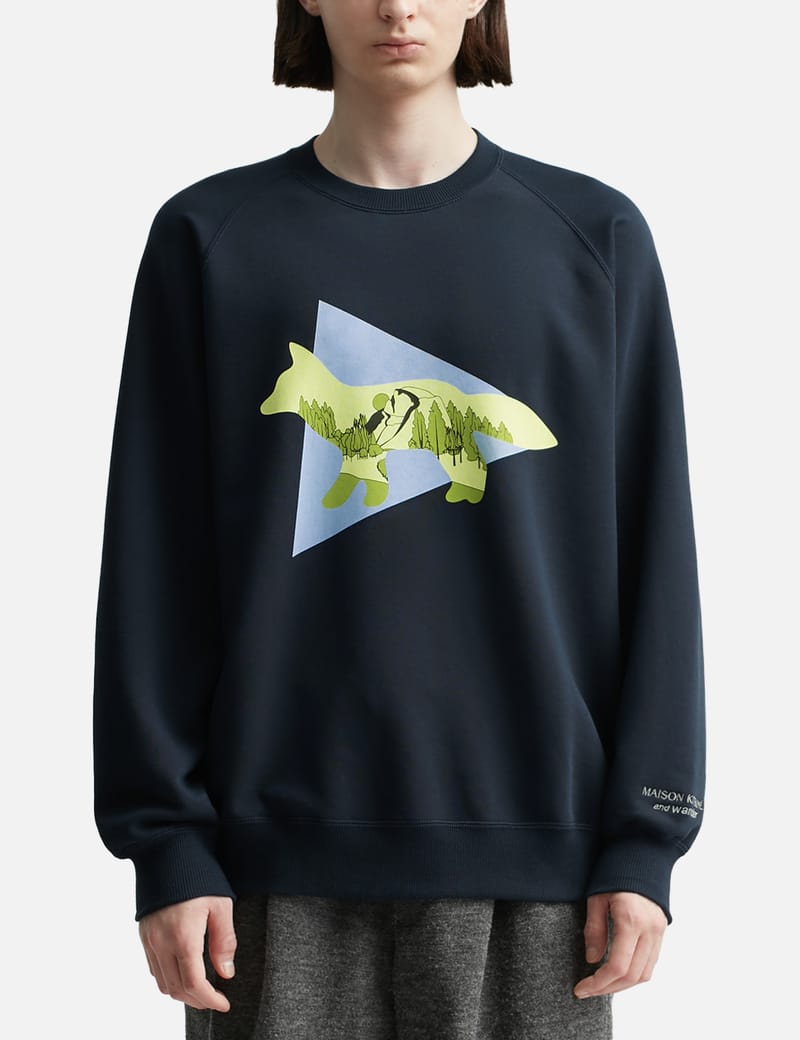 and Wander - and Wander x Maison Kitsuné Dry Cotton Sweatshirt