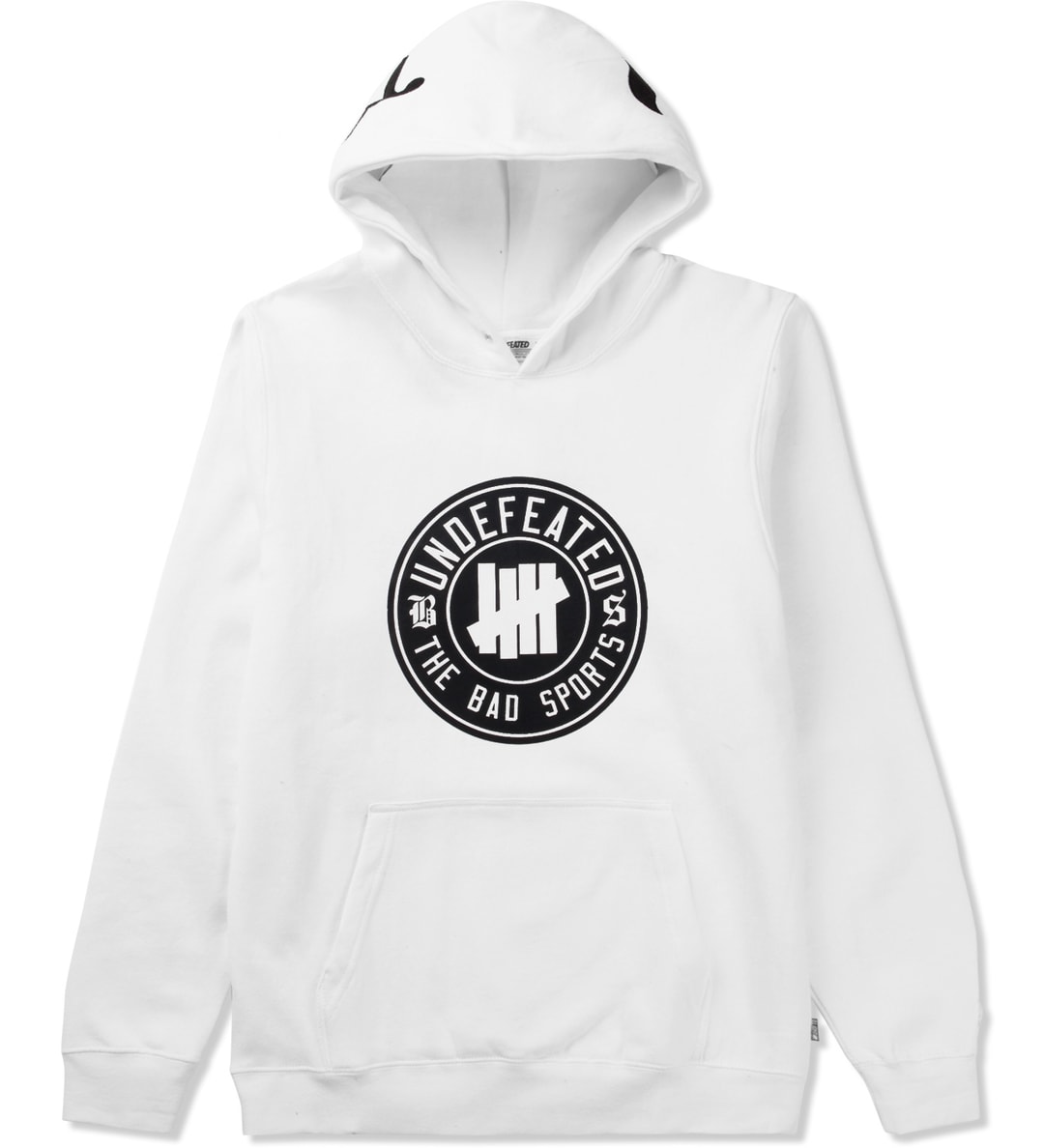 Undefeated - White BS Hoodie | HBX - Globally Curated Fashion and ...