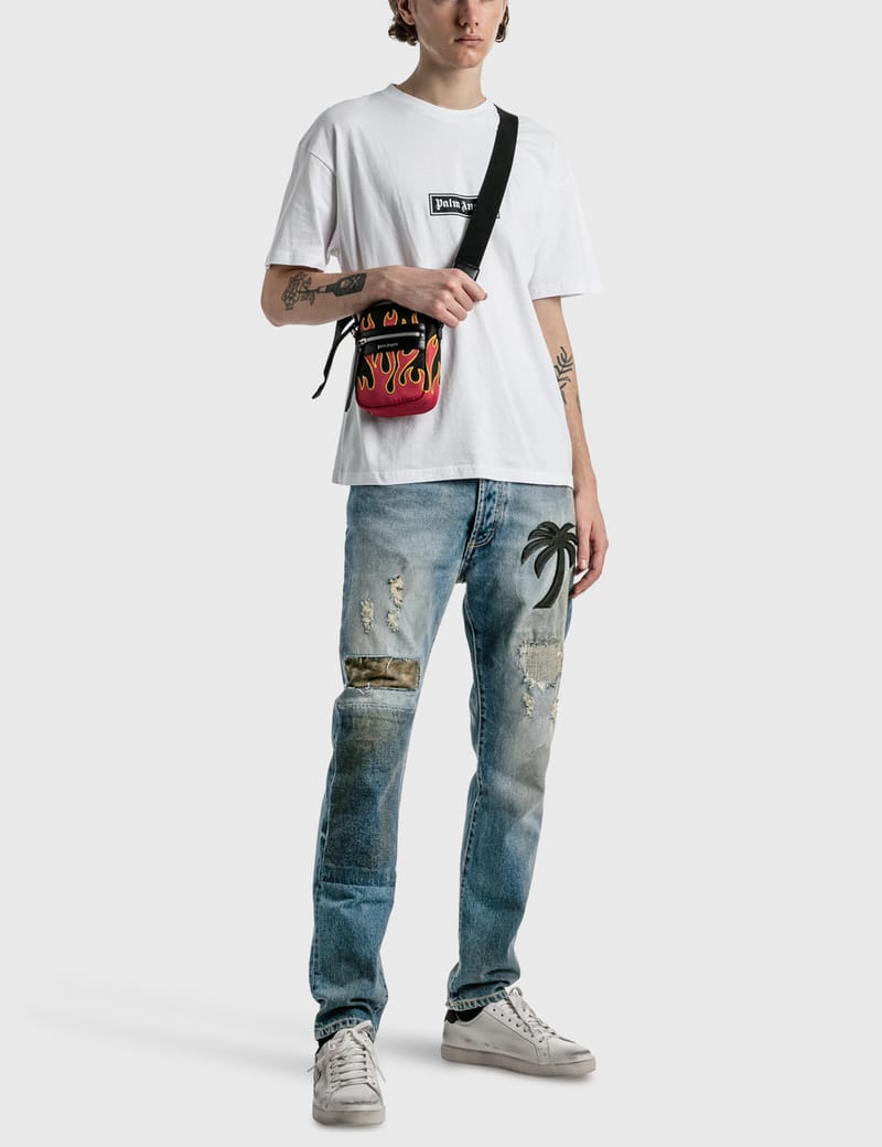 Palm Angels - Palm Angels Box Logo T-shirt | HBX - Globally Palm Angels - Palm Angels Box Logo T-shirt | HBX - Globally