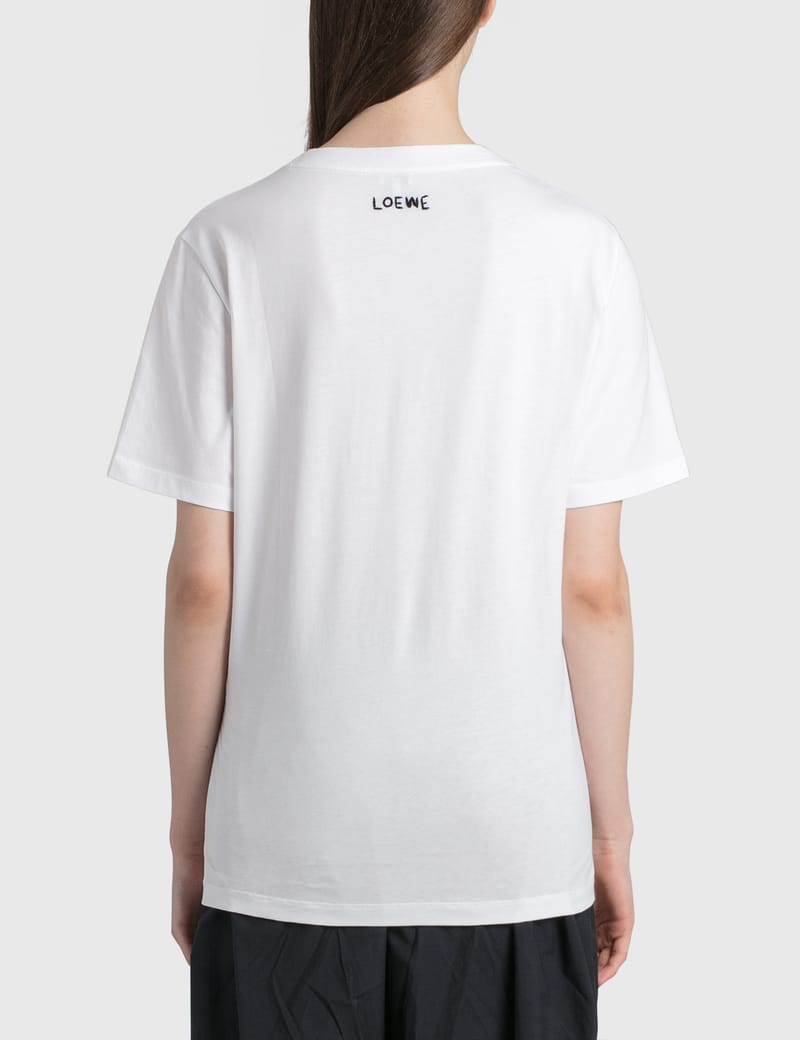 LOEWE ロゴプリント ホワイトTシャツFI - メルカリ