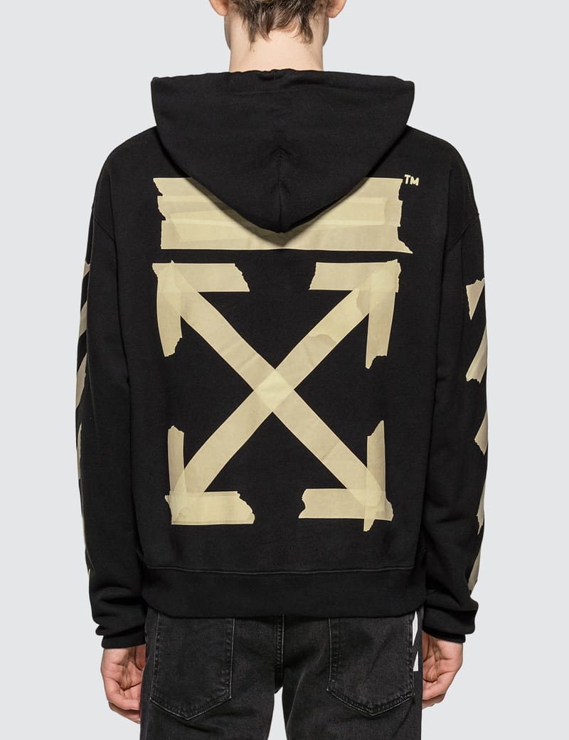 Tape Arrows Over Hoodie