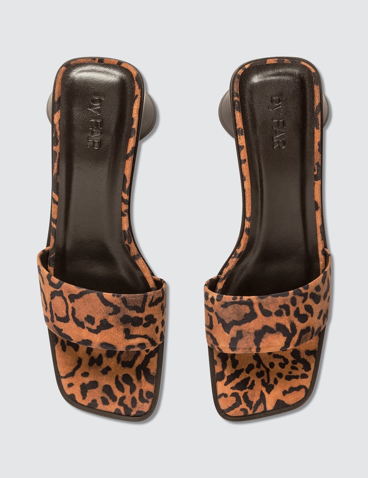 BY FAR - Sonia Leopard Print Suede Leather Sandals | HBX - Globally ...