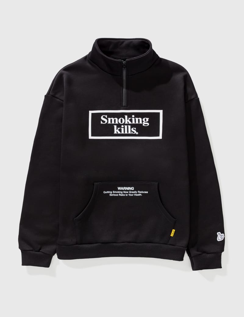 FR2ハーフジップ smoking kills Lサイズ-