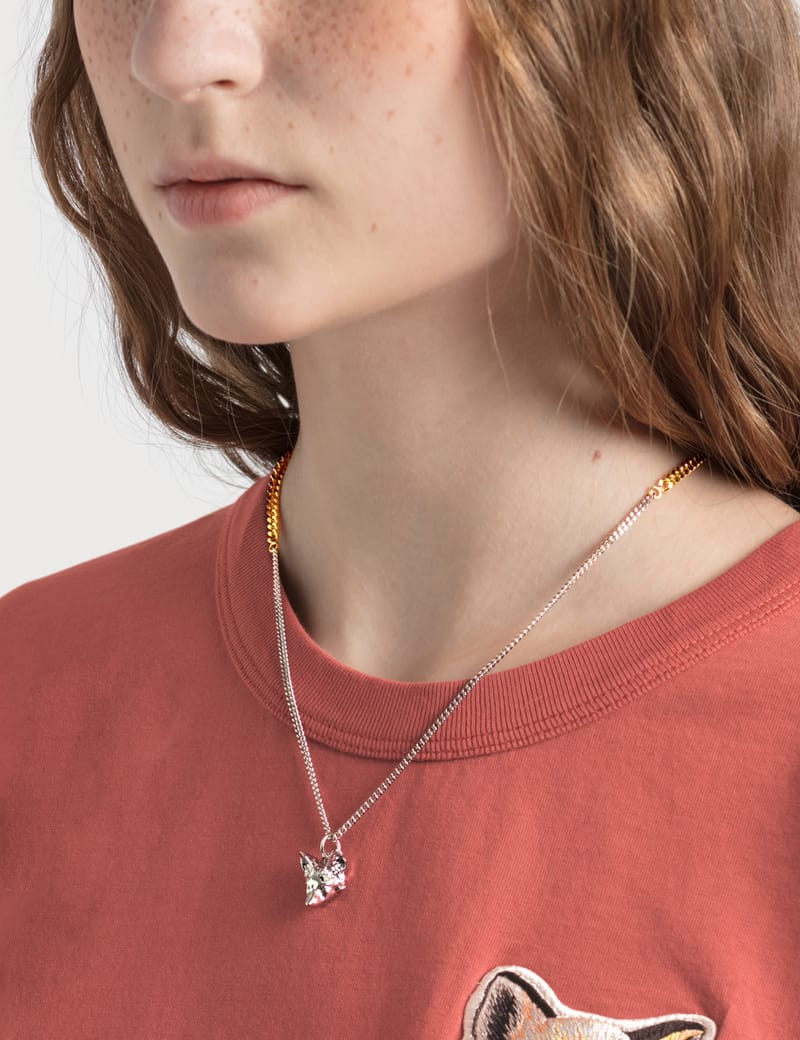 Maison Kitsuné - Fox Head Necklace | HBX