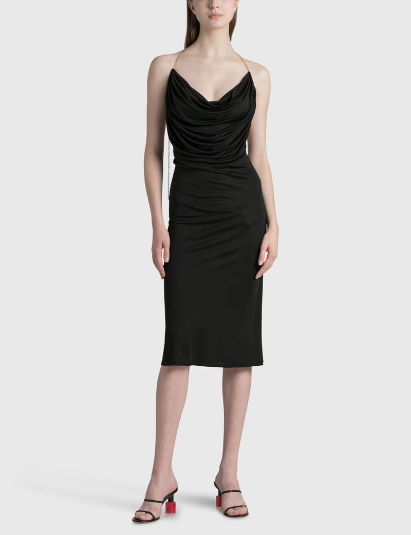 ワンピース LOEWE Black Satin Mini Dress Loewe Black Satin Mini Dress | italist