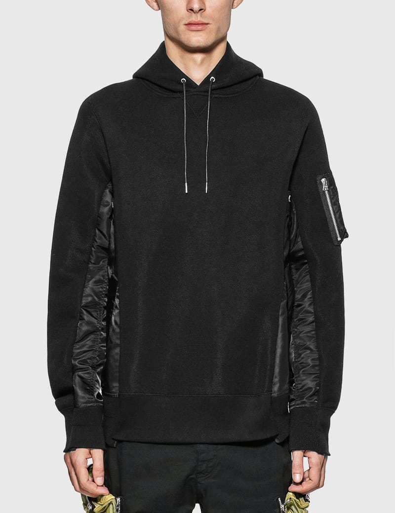 Sacai - MA-1 Sponge Hoodie | HBX - Globally Curated Fashion and