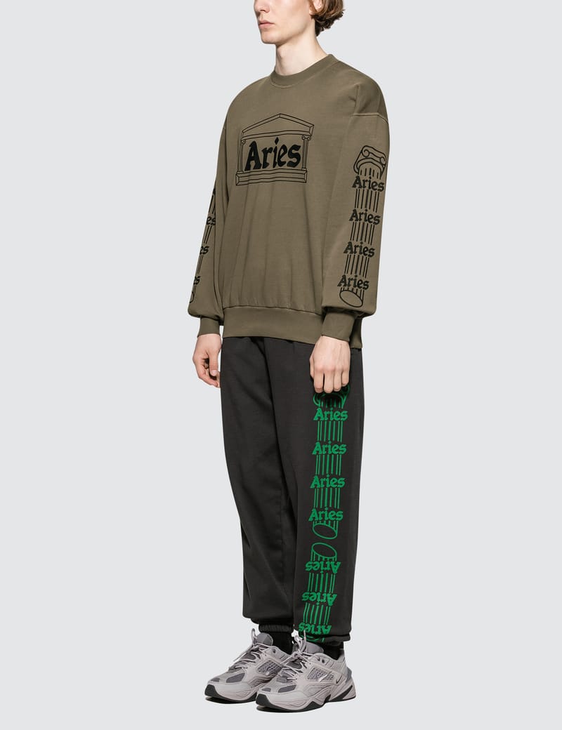 Aries - Column Sweatshirt | HBX - Globally Curated Fashion Aries - Column Sweatshirt | HBX - Globally Curated Fashion