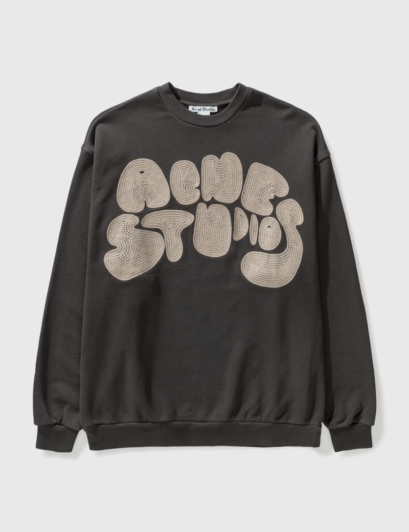 Acne Studios - Crewneck Bubble Logo Sweater | HBX - Globally