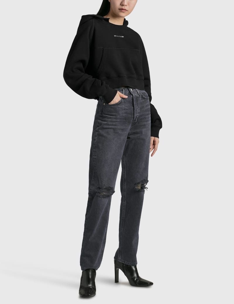 1017 ALYX 9SM - Collection Logo Cropped Sweatshirt | HBX