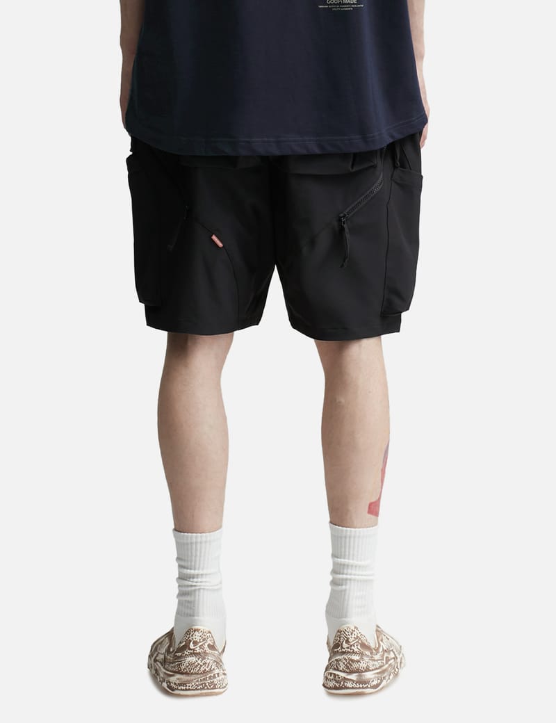 GOOPiMADE - MWS-01 “hydrodynamics” Utility Zip-Shorts | HBX