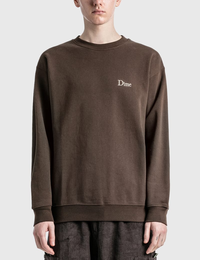 Dime Brown Classic Sweatshirt | ModeSens