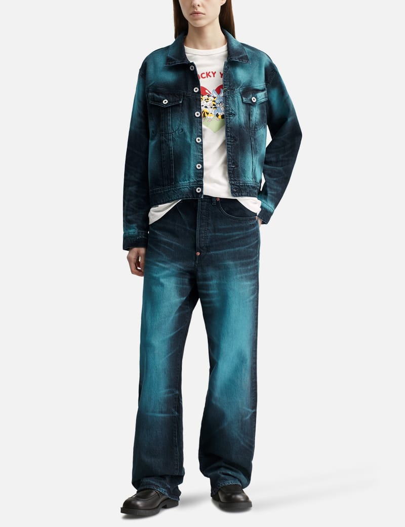 Kenzo - 'Kenzo Sashiko Stitch' Wide-Leg Jeans | HBX