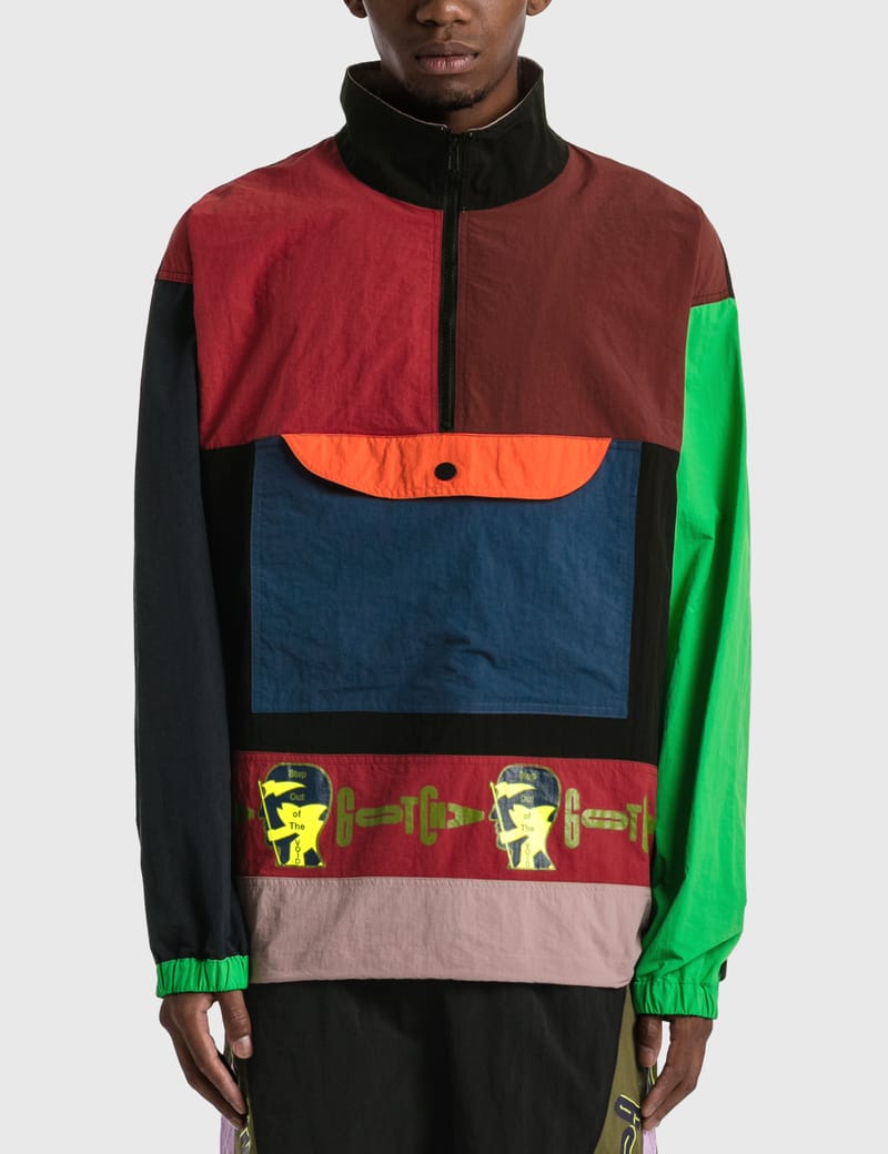 Brain Dead - Brain Dead x Gotcha Nylon Half Zip Pullover | HBX