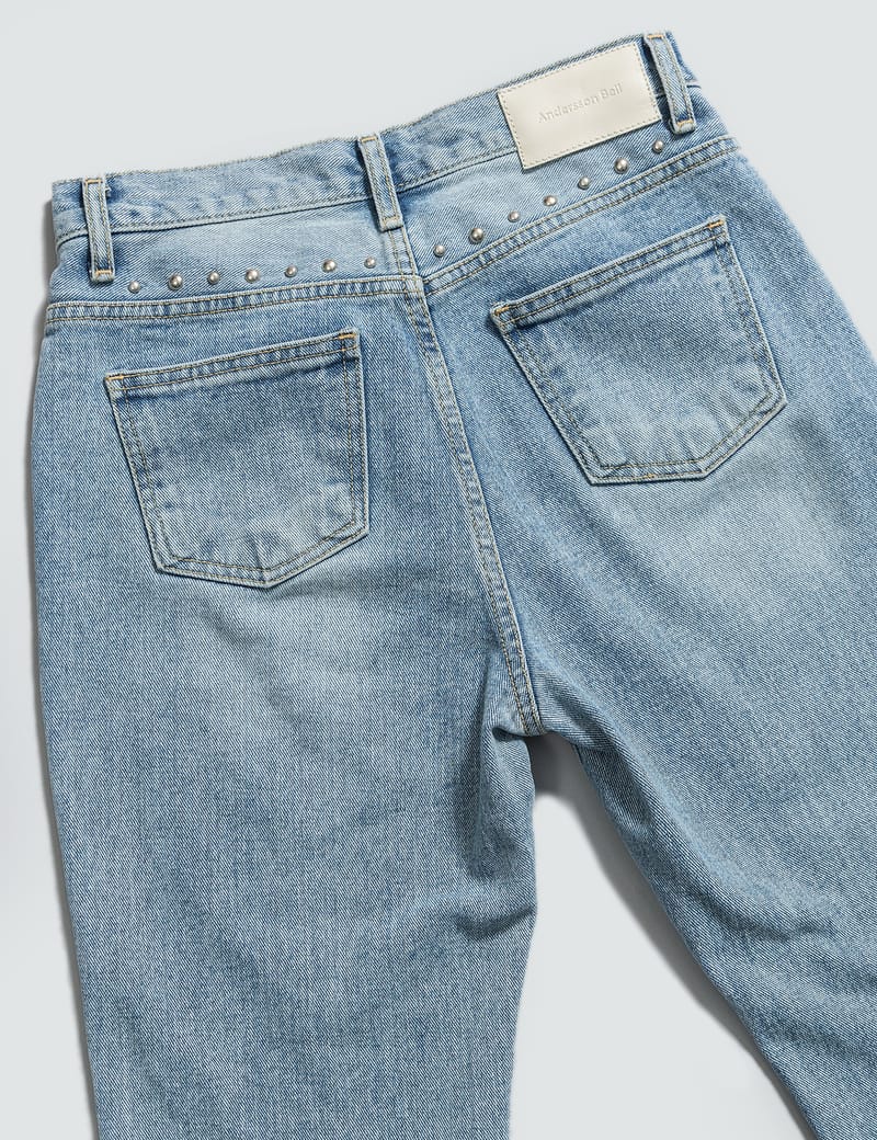 Andersson Bell - Studded Boots Cut Jeans | HBX - Globally