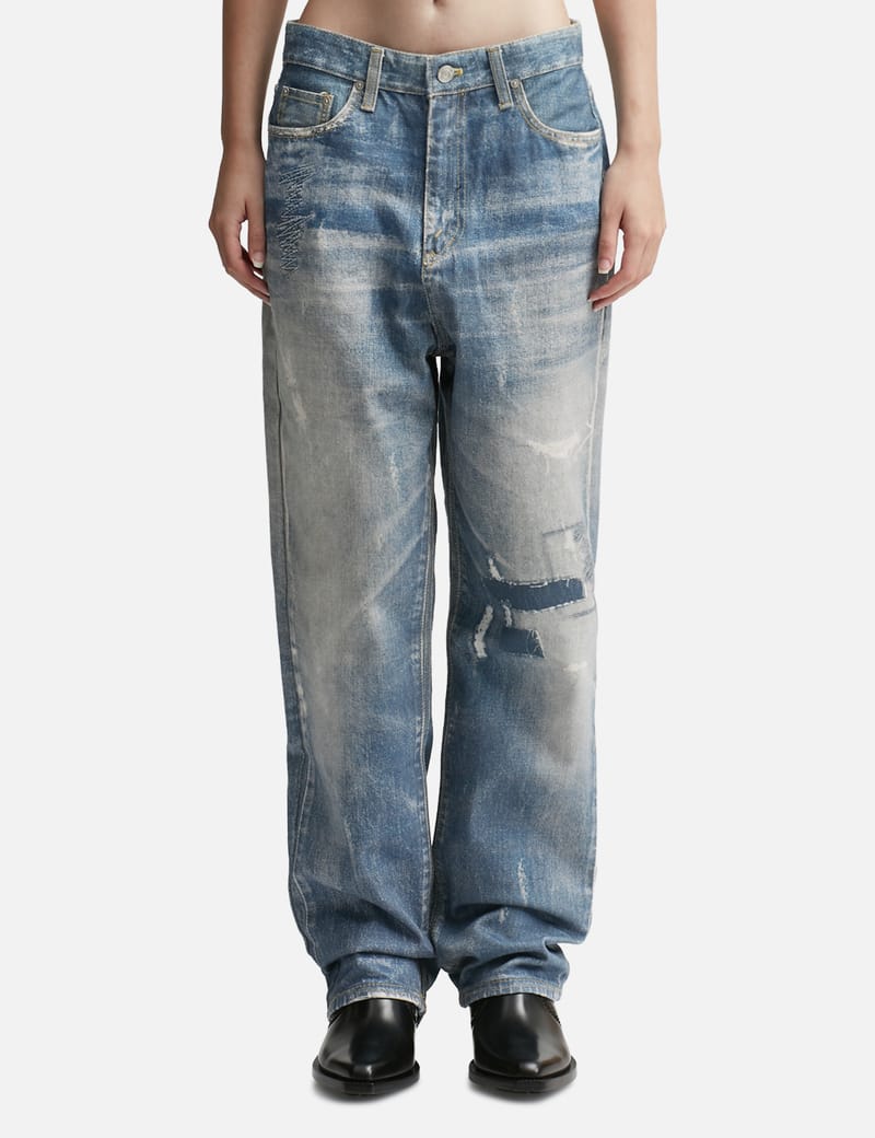 Open YY - Jean Effect Pants | HBX - Globally Curated Fashion and Lifestyle  by Hypebeast