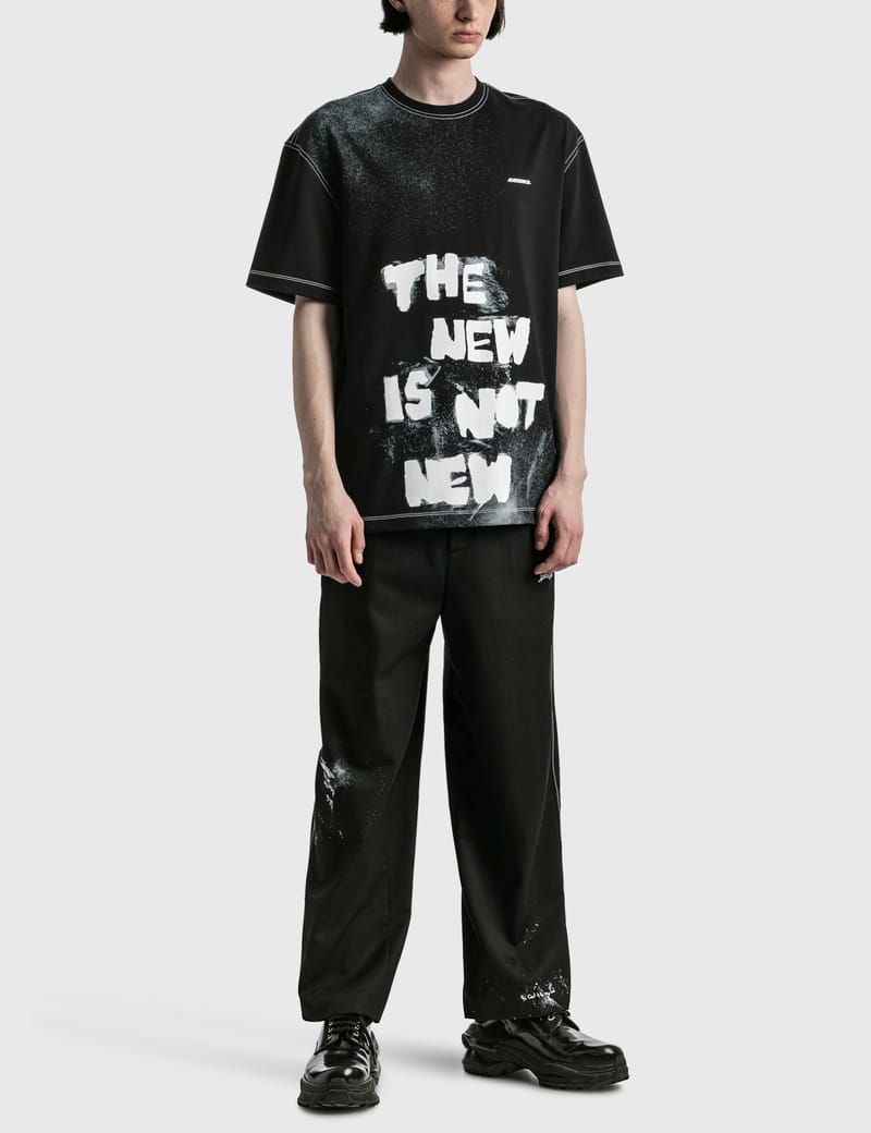 【ADER ERROR】 Tnnn t-shirt Ader Error Tnnn logo-print T-shirt | Yellow | FARFETCH