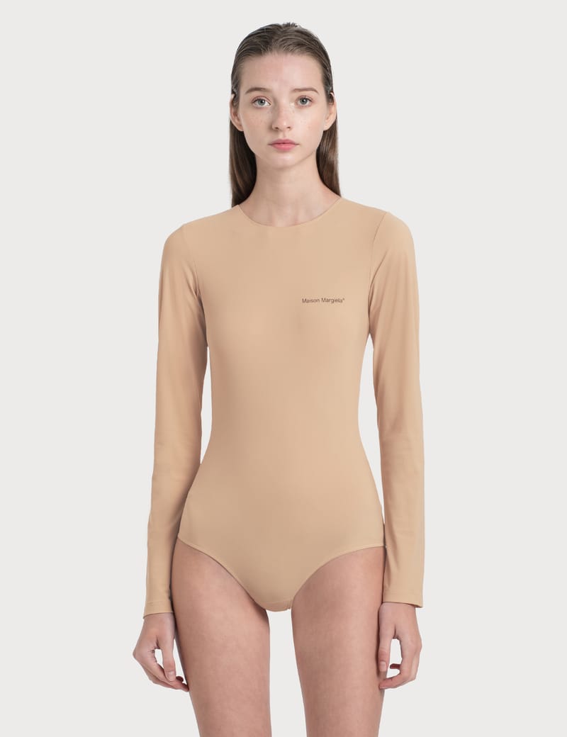 mm6 logo bodysuit ボディスーツ セカンドスキン マルジェラ MM6 - mm6 logo bodysuit ボディスーツ セカンドスキン マルジェラの