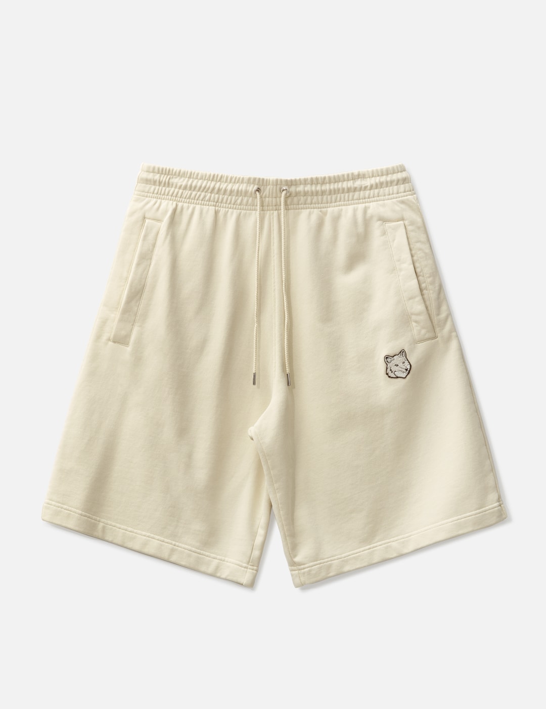 Maison Kitsuné - Bold Fox Head Patch Oversize Job Shorts | HBX ...