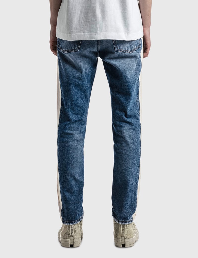 PALM ANGELS デニムジーンズ Palm Angels - Indigo Track Denim Pants | HBX - Globally