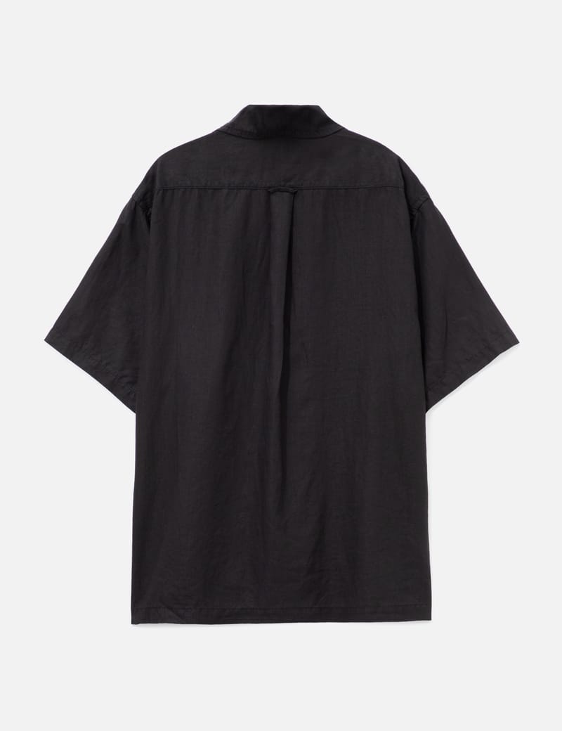 HERILL Linen Open Collar Shirt - Breathable relaxed linen shirt