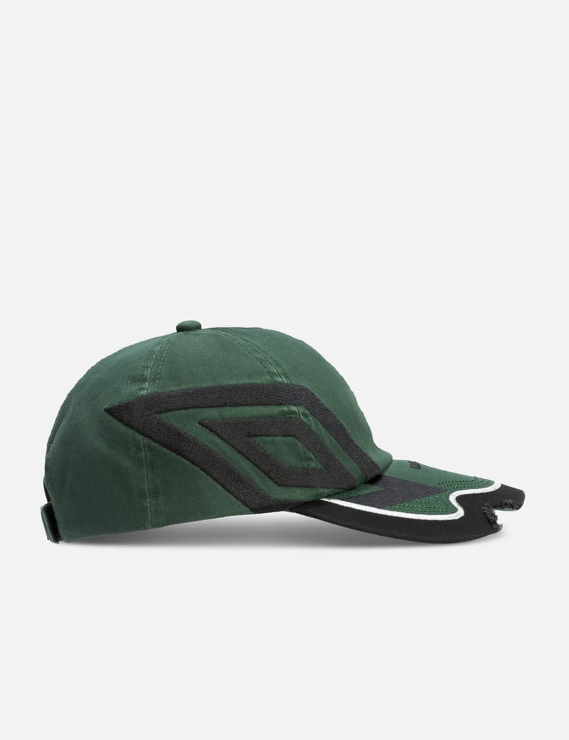Umbro Umbro x Slam Jam Spycam Cap - Distressed cotton twill cap in