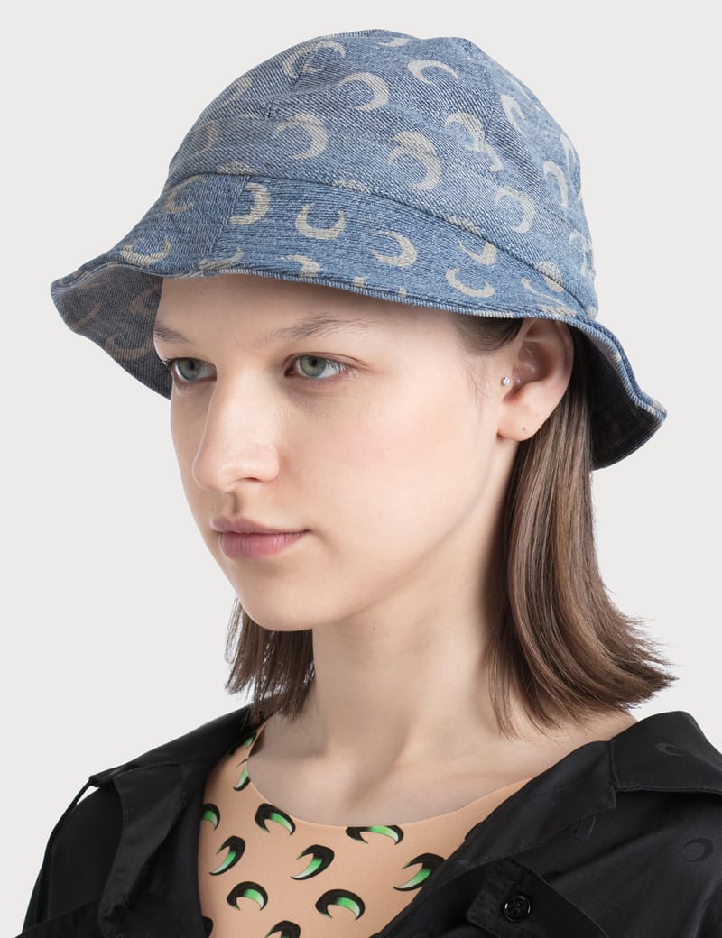 Buy Marine Serre Moon Leather Bucket Hat ｜バケットハット