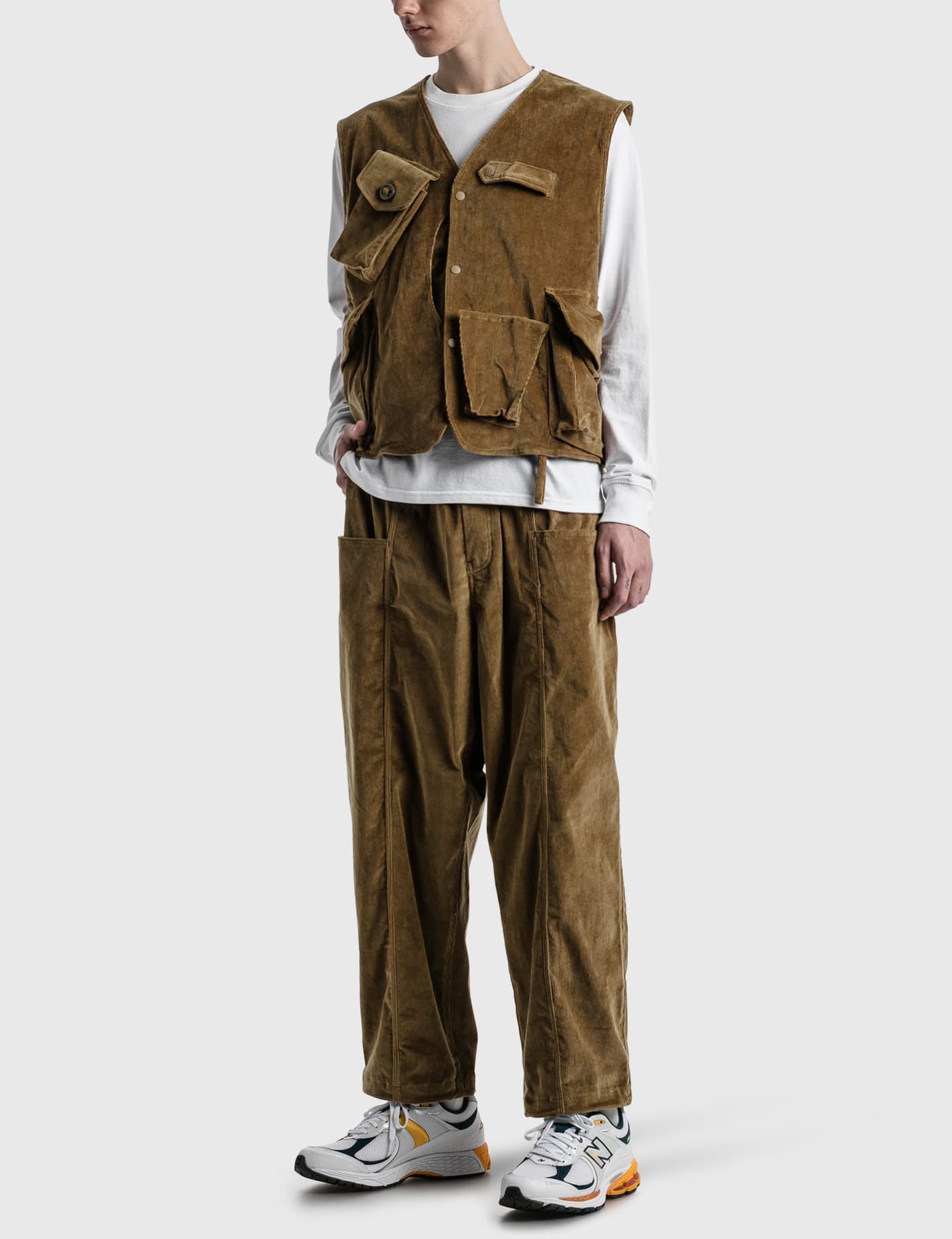South2 West8 - Corduroy Tenkara Vest | HBX - Globally Curated 