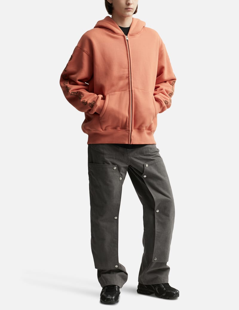 Pleasures - OE ZIP UP HOODIE | HBX - Globally Curated