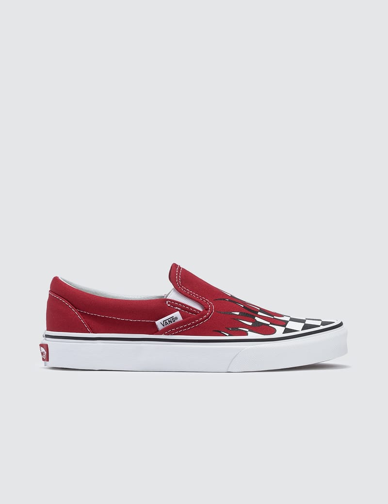 Vans checkered 2024 red flame