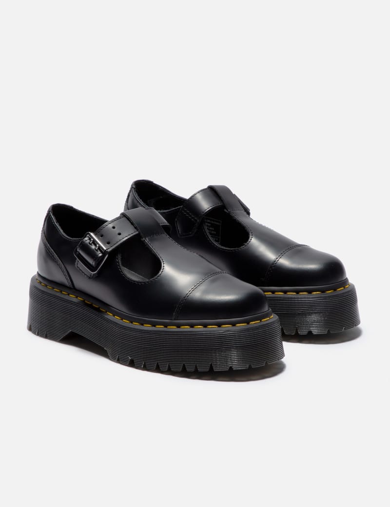 Dr. Martens - Bethan Polished Smooth Leather Platform Shoes
