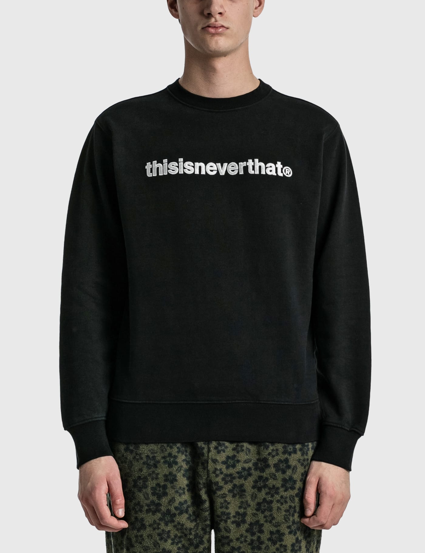 Thisisneverthat - T-logo Crewneck | HBX - Globally Curated Fashion 