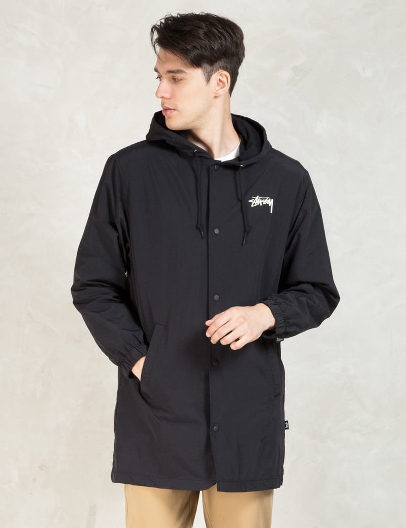 Stüssy - Black SS Link Long Stadium Jacket | HBX - Globally