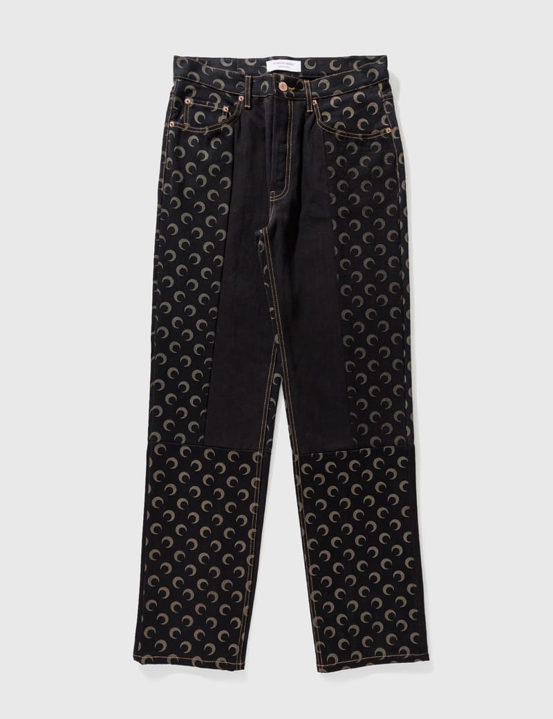 Marine Serre - Moon Denim Trousers | HBX - Globally Curated