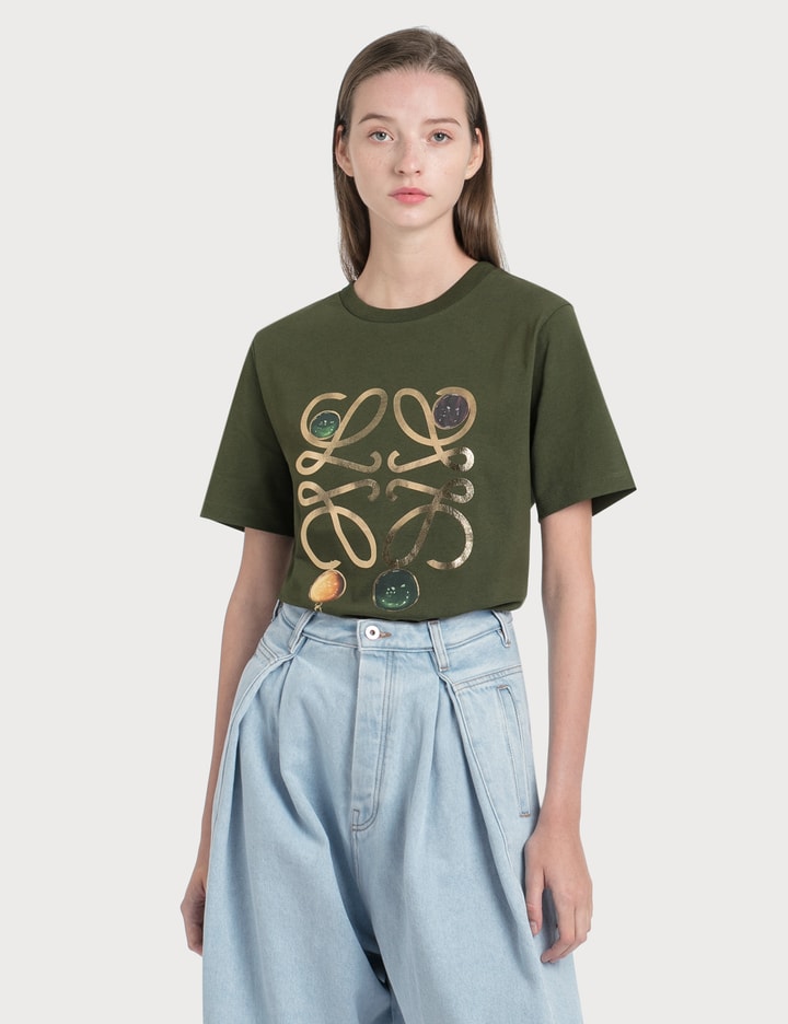 Loewe - Anagram Brooch Print T-Shirt | HBX - Globally Curated Fashion ...