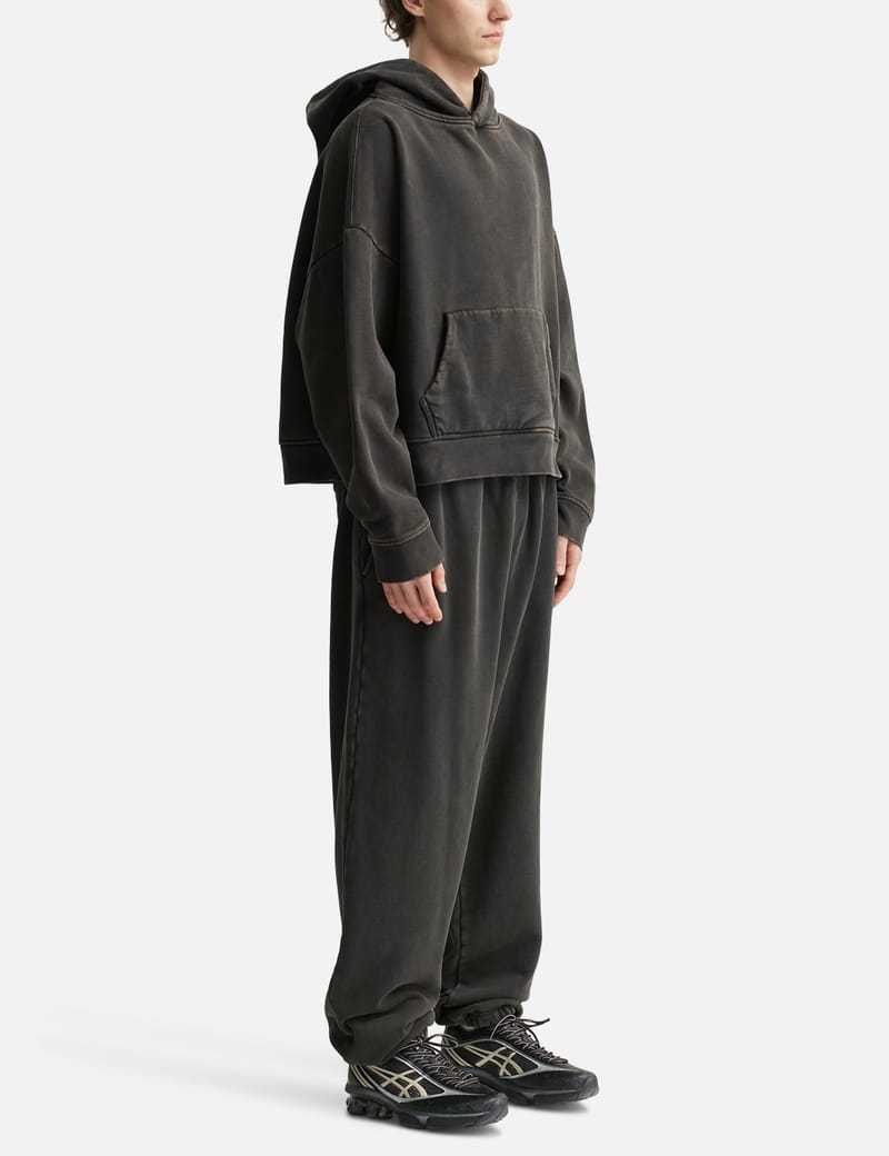 トップス S ENTIRE STUDIOS FULL ZIP WASHED BLACK Entire Studios Heavy Hood Washed Black - Heavyweight organic