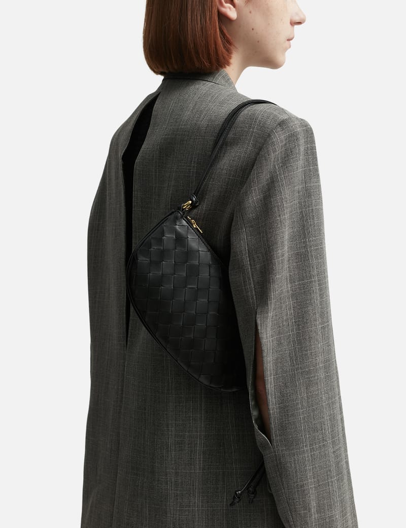 ★BOTTEGA VENETA★ GEMELINI POUCH SHOULDER BAG BLACK 796354V BOTTEGA VENETA Gemellini Pouch Shoulder Bag Black 796354