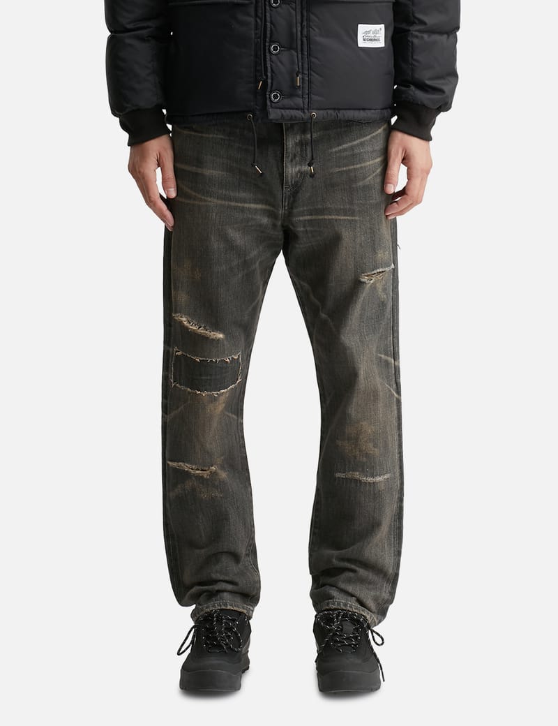 パンツ NBHD KNOCKDOWN Savage.DPMedium Denim14oz NEIGHBORHOOD Savage Denim DP Mid Pants - Black 12oz selvedge