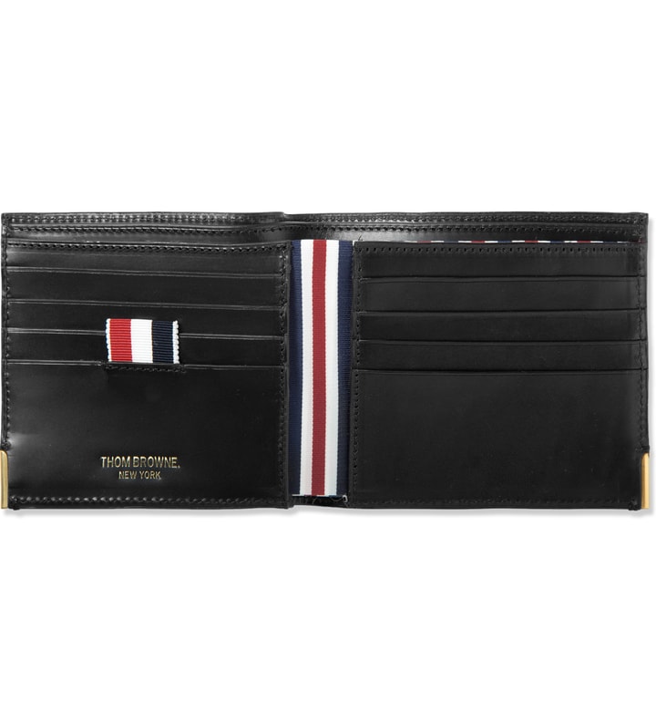 Office bifold wallet in grained leather main image 0