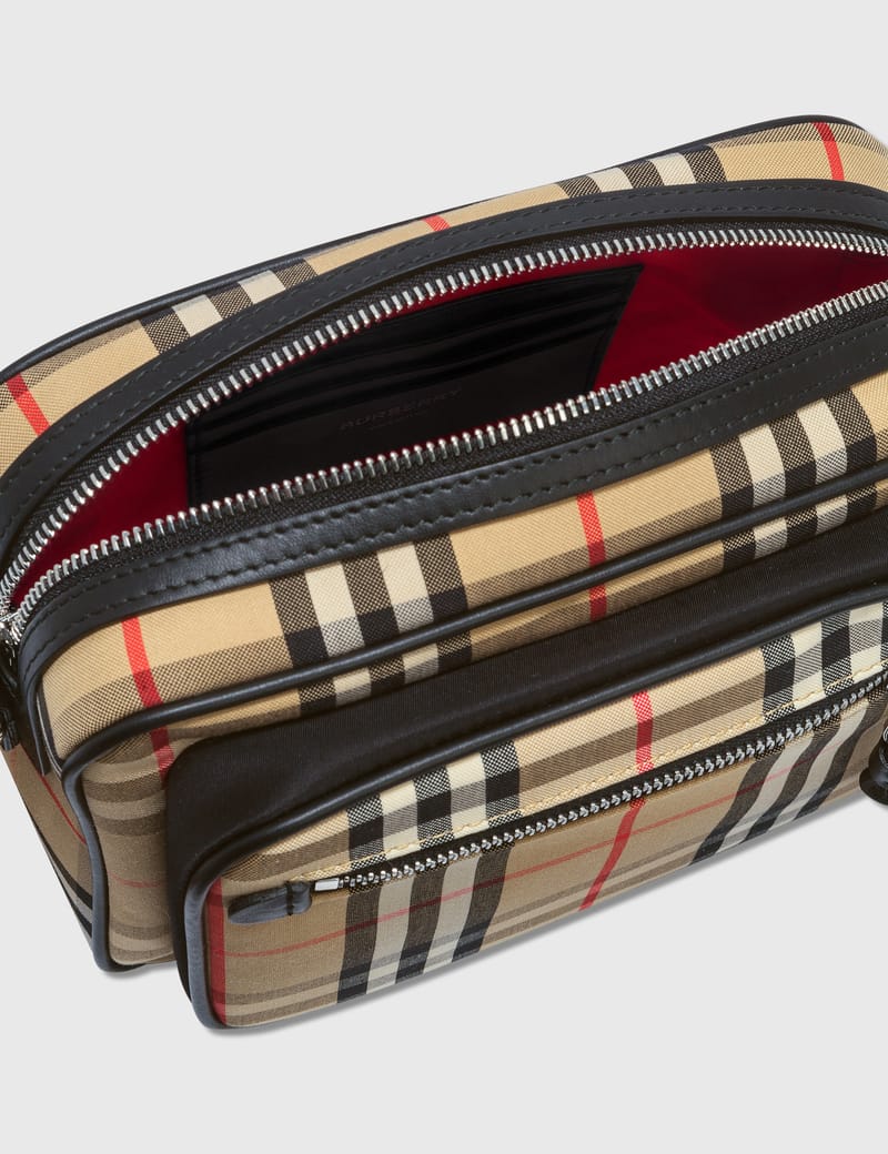 Burberry - Vintage Check and Leather Crossbody Bag | HBX