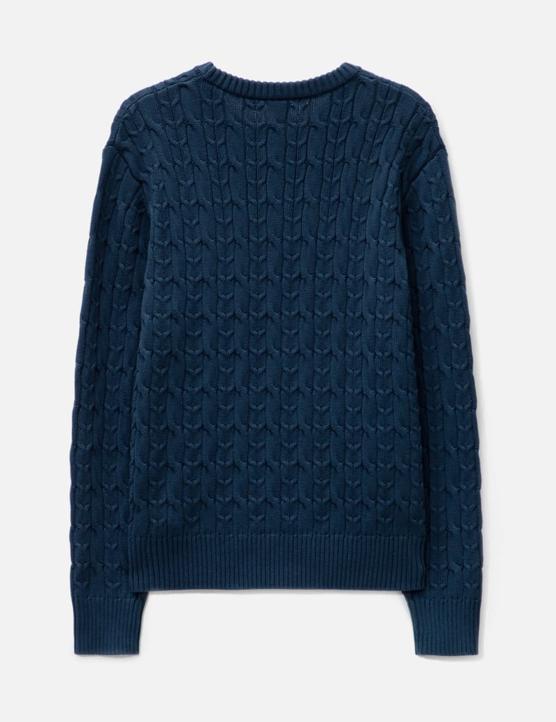 QUIET GOLF - PUMA X QGC CABLE KNIT SWEATER | HBX - Globally QUIET GOLF - PUMA X QGC CABLE KNIT SWEATER | HBX - Globally