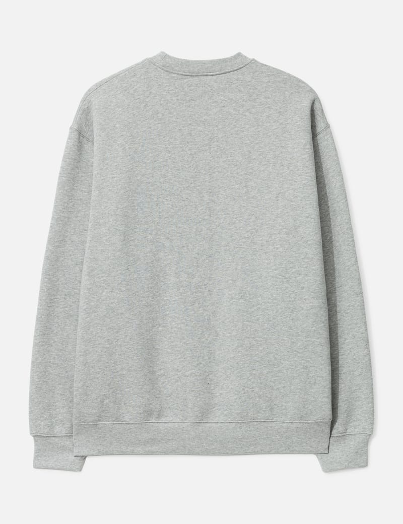 Dime グレー クルーネック セーター セール】 クルーネックニット《オーガニックエアーコットン