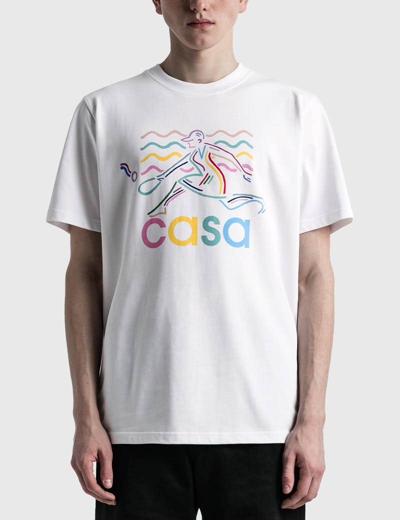 Casablanca - Beach Tennis Girl T-shirt | HBX - Globally Curated ...