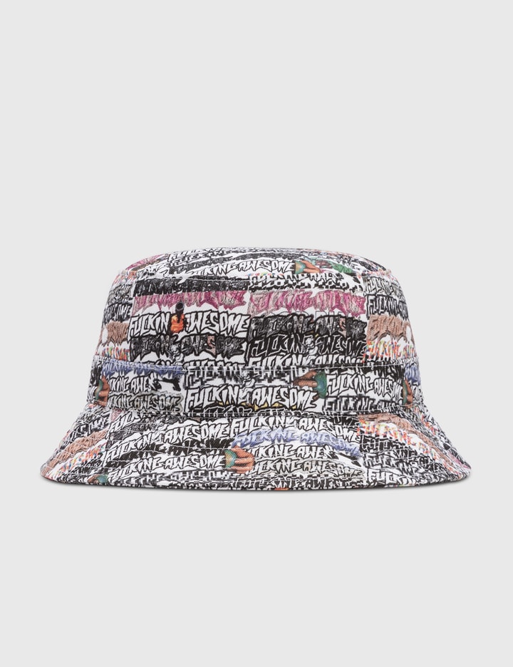 Fucking Awesome - Sticker Logo Bucket Hat | HBX - Globally Curated ...