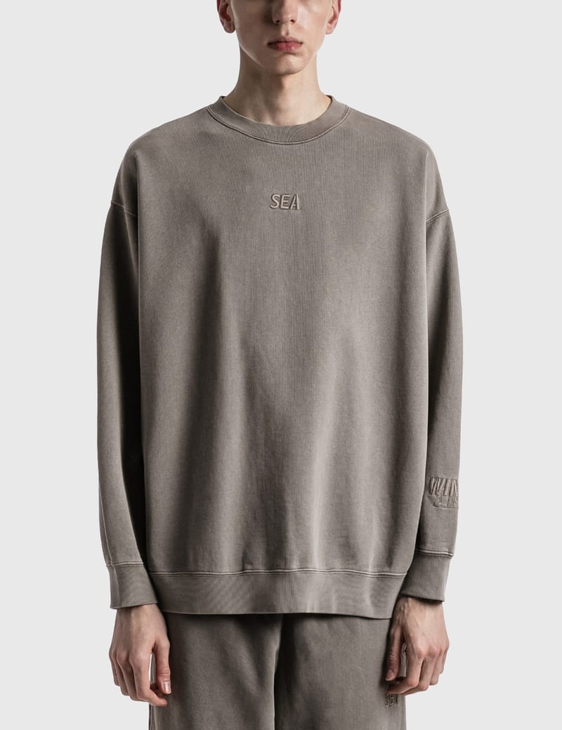 カテゴリー▣ WIND AND SEA Crew neck Charcoal Taupe スウェット