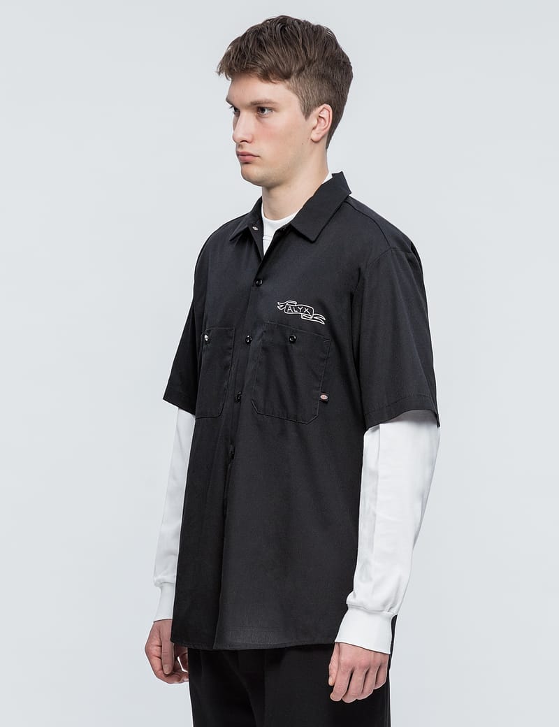 ★即発送 Alyx x Dickies 半袖シャツ XLサイズ 黒系 ☆即発送 Alyx x Dickies 半袖シャツ XLサイズ 黒系