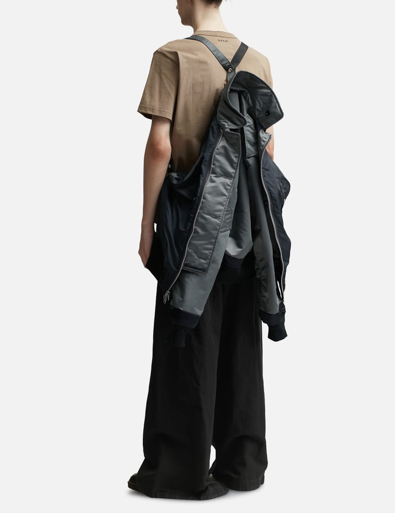 Sacai - Nylon Twill Mix Blouson | HBX - Globally Curated Fashion