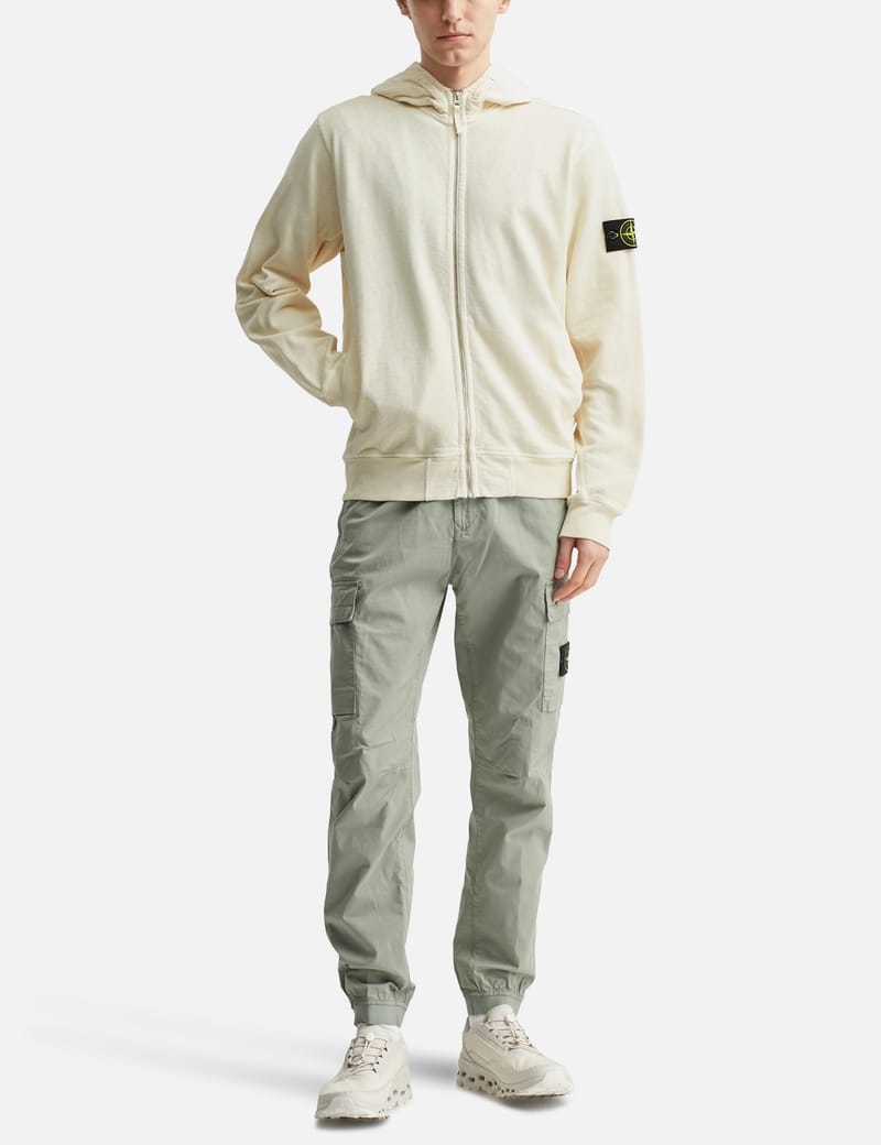 Stone Island - Garment-Dyed Zip-Up Hoodie | HBX