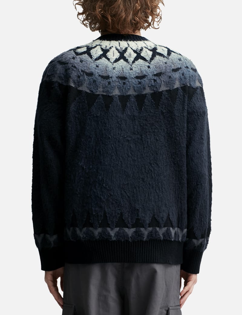 Sacai - Jacquard Knit Cardigan | HBX - Globally Curated Fashion 