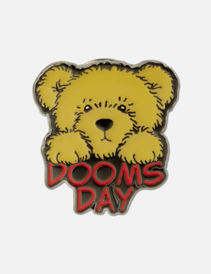 Undercover UC1F4X09-6 Dooms Day Bear Metal Pin - Silver brass pin with ...