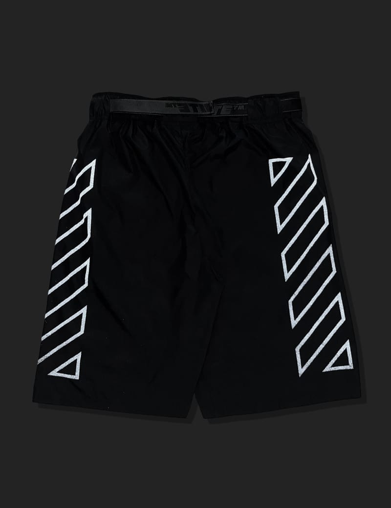 Off-White™ - Diagonal Outline Track Shorts | HBX